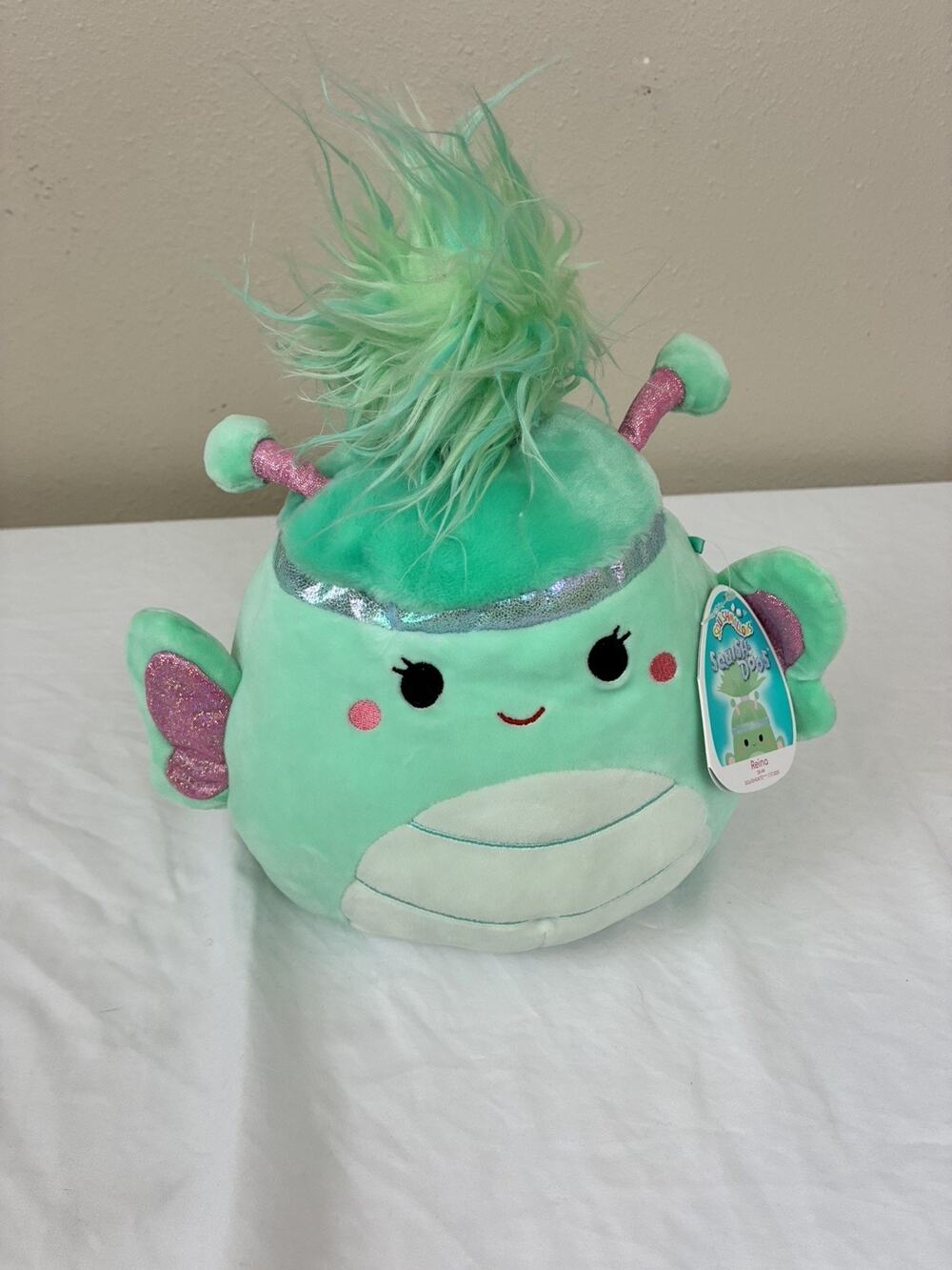 Squishmallows Squish-Doos Reina Butterfly Plush Doll 8in 2020 Blue Pink- NWT